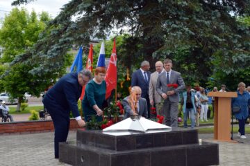 В селе Темкино Смоленской области зажжен Вечный огонь